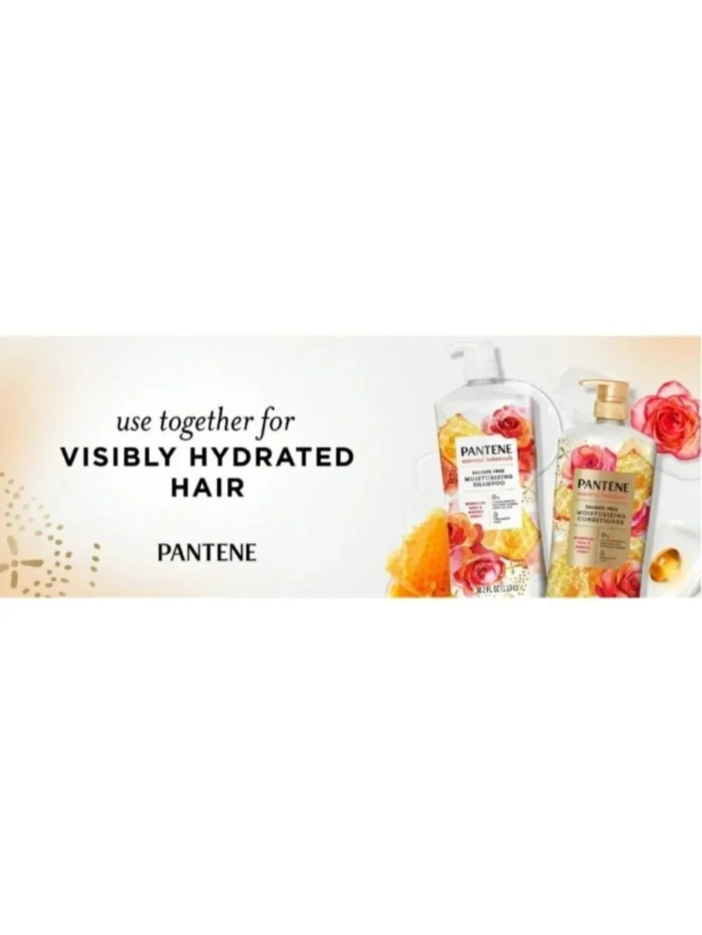 Pantene Essential Botanicals Moroccan Rose & Manuka Honey Shampoo